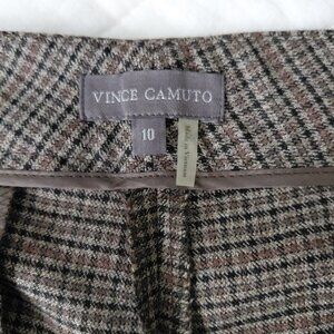 Vince Camuto Pants Size 10.  Nice for fall...brown check.  Excellent condition.